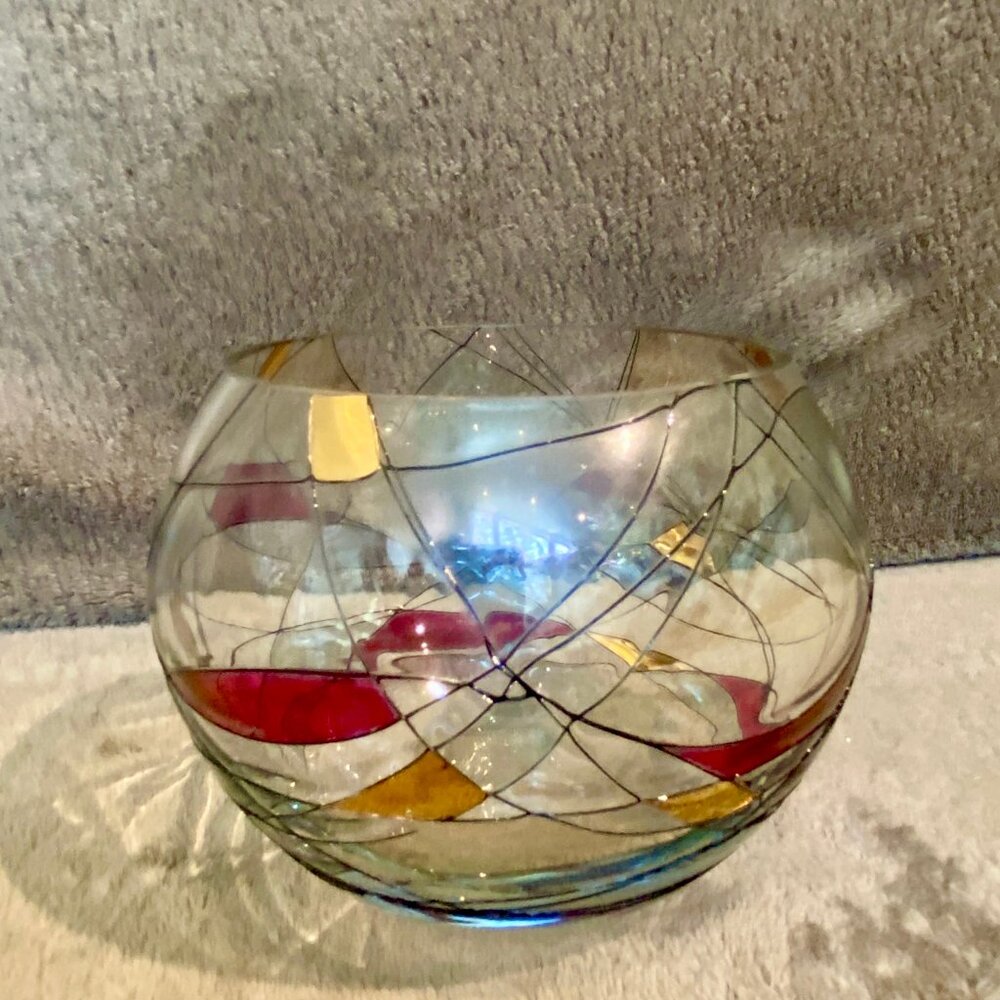 Vintage (90's) Partylite Calypso Mosaic votive/tealight Holder